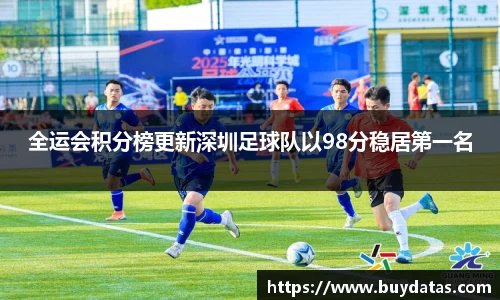 全运会积分榜更新深圳足球队以98分稳居第一名
